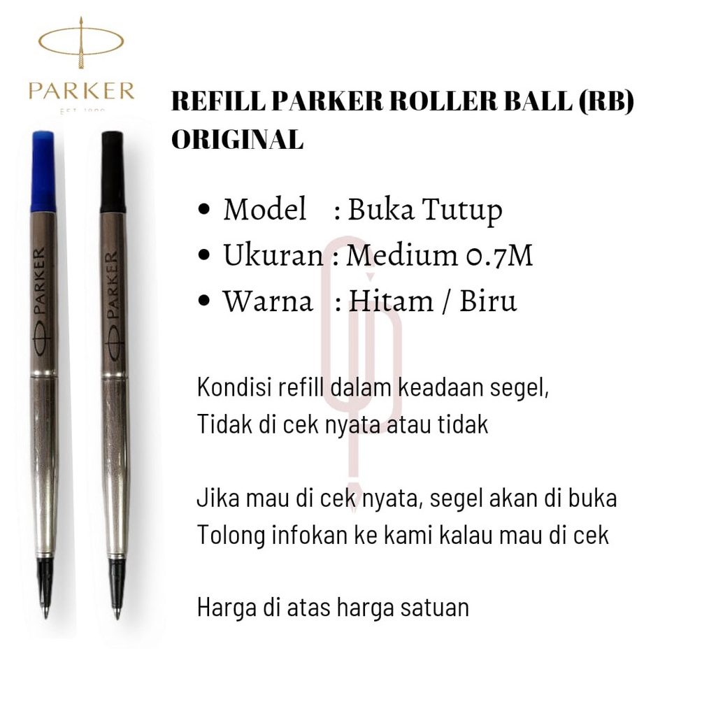 

Isi Pulpen Parker Parker Refill RollerBall RB w G5L8