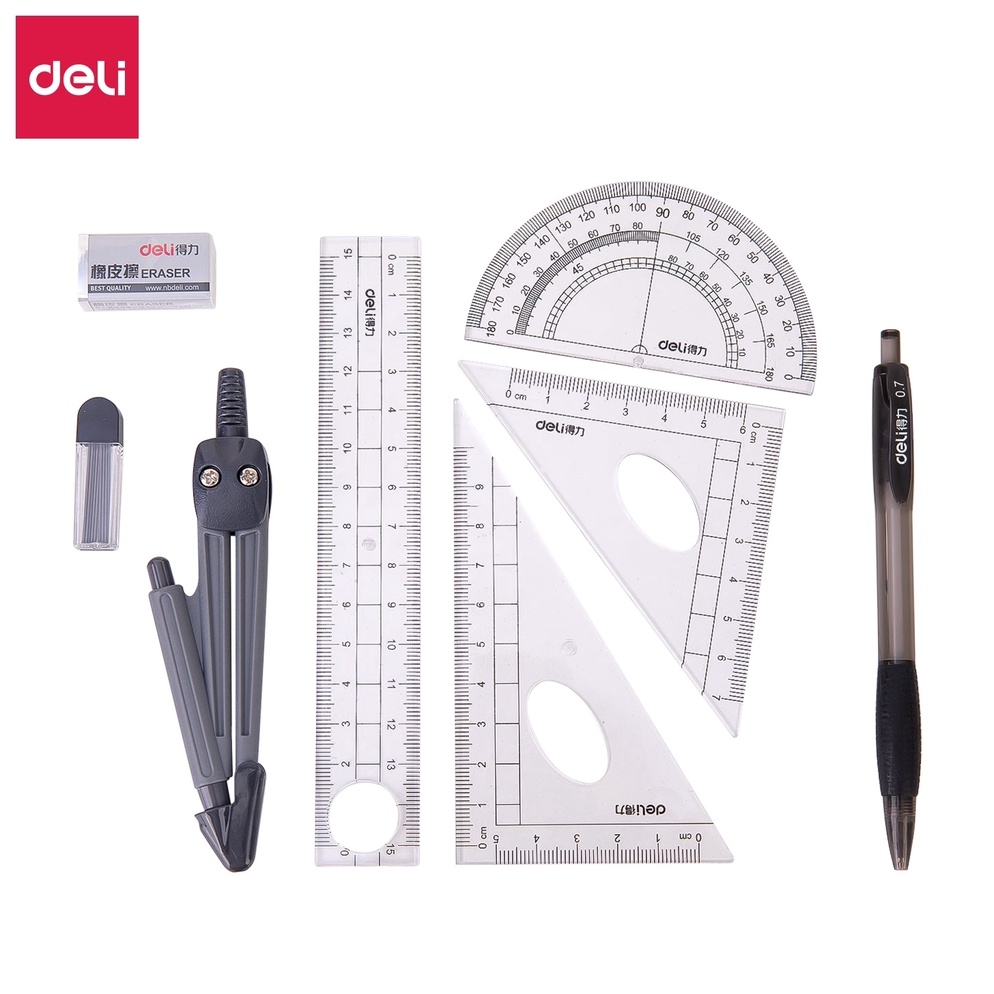 

Deli Penggaris Ruller Set Sekolah Skala Akurat Praktis Dan Mudah Dibawa 9591 x U5C7