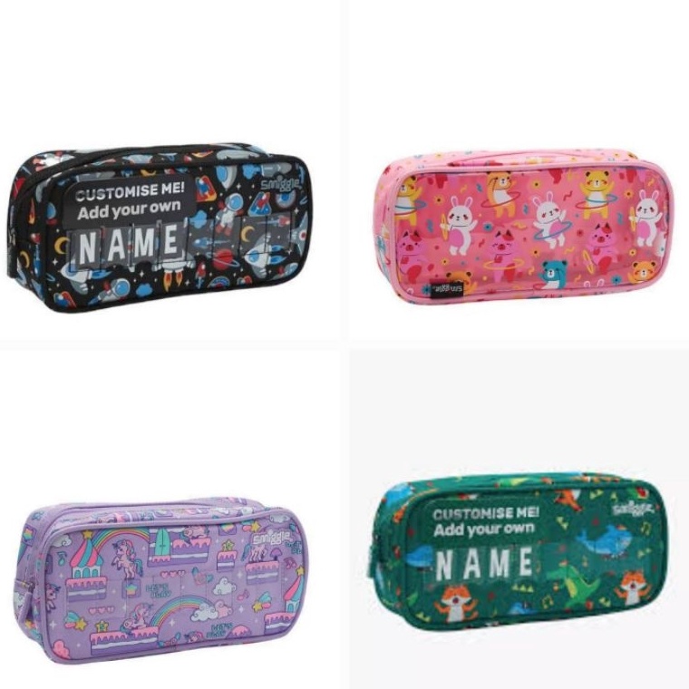 

smiggle ID name Pencil Case kotak pensil bisa custom nama d S5S2