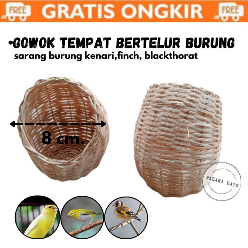 Sarang burung rotan | sarang burung Finch,kenari, blackthroat | gowok rotan