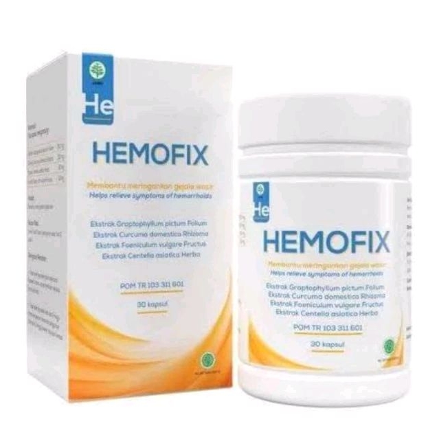 Obat Wasir Ambeien Hemofix Herbal Original Ampuh Asli Bpom