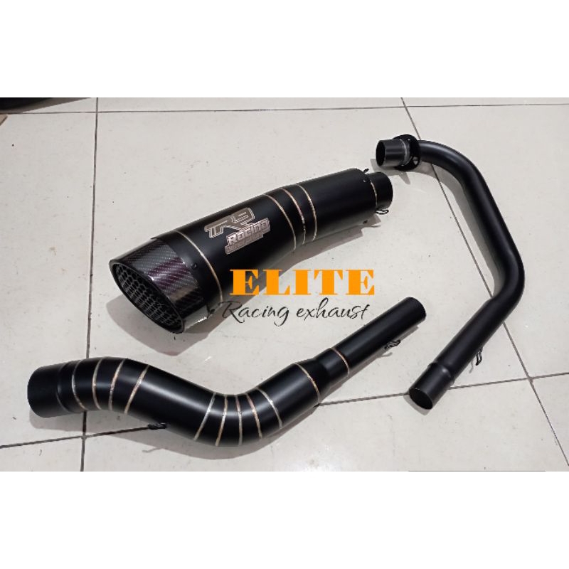 KNALPOT R9 H2 black r15 v3 r15 v2 r15 v4 xabre xsr mt15 vixion new cbr150 cb150 gsx150 knalpot byson