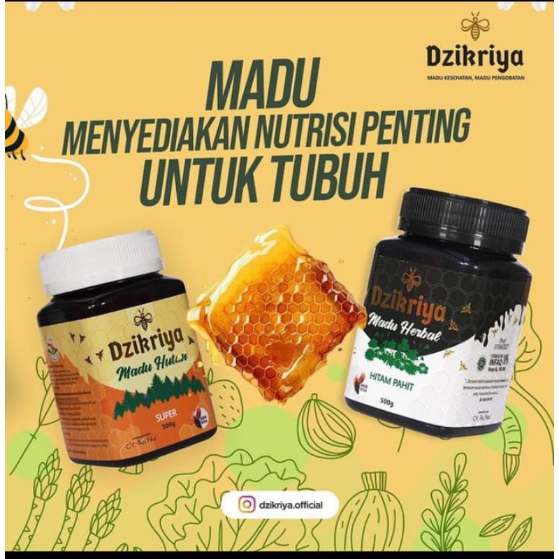 

Dzikriya Madu Herbal Super/Hitam Pahit 500gram