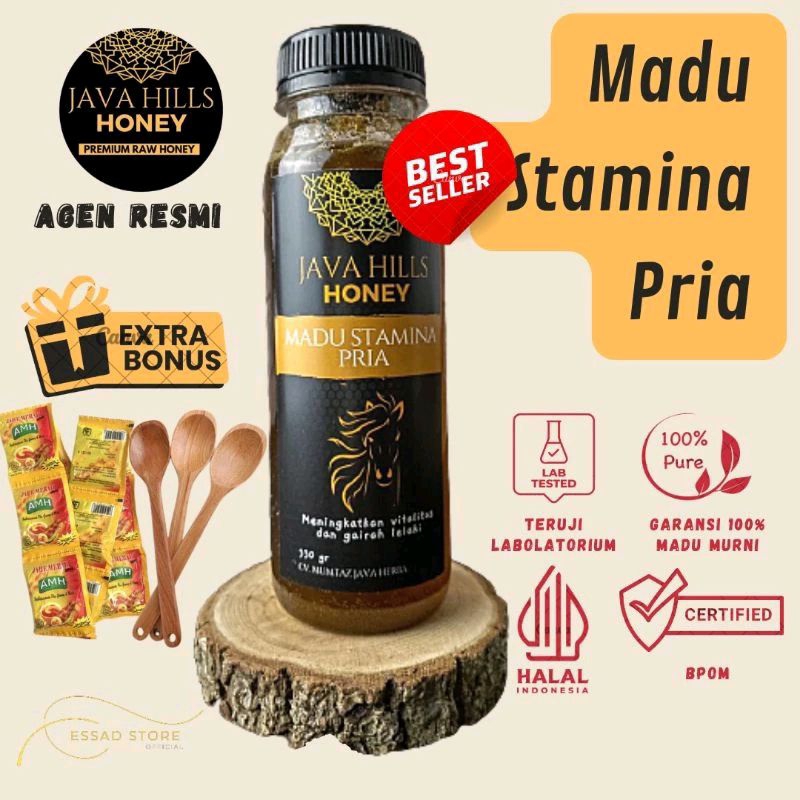 

Madu Stamina Pria Dewasa Javahills Honey 100% Original Madu Java Hills Honey Menjaga Stamina Herbal Alami 320gr