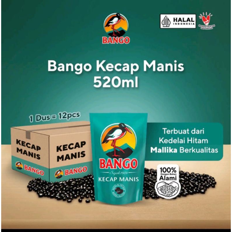 

Kecap manis Bango SC 520ml satu dus isi 12pcs