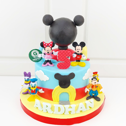 

CAKE TEMA MICKEY MOUSE / MAINAN