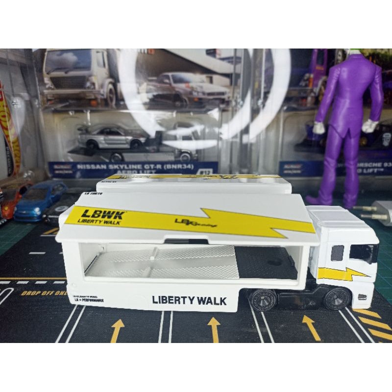 Hotwheels truk towing lbwk Team transport