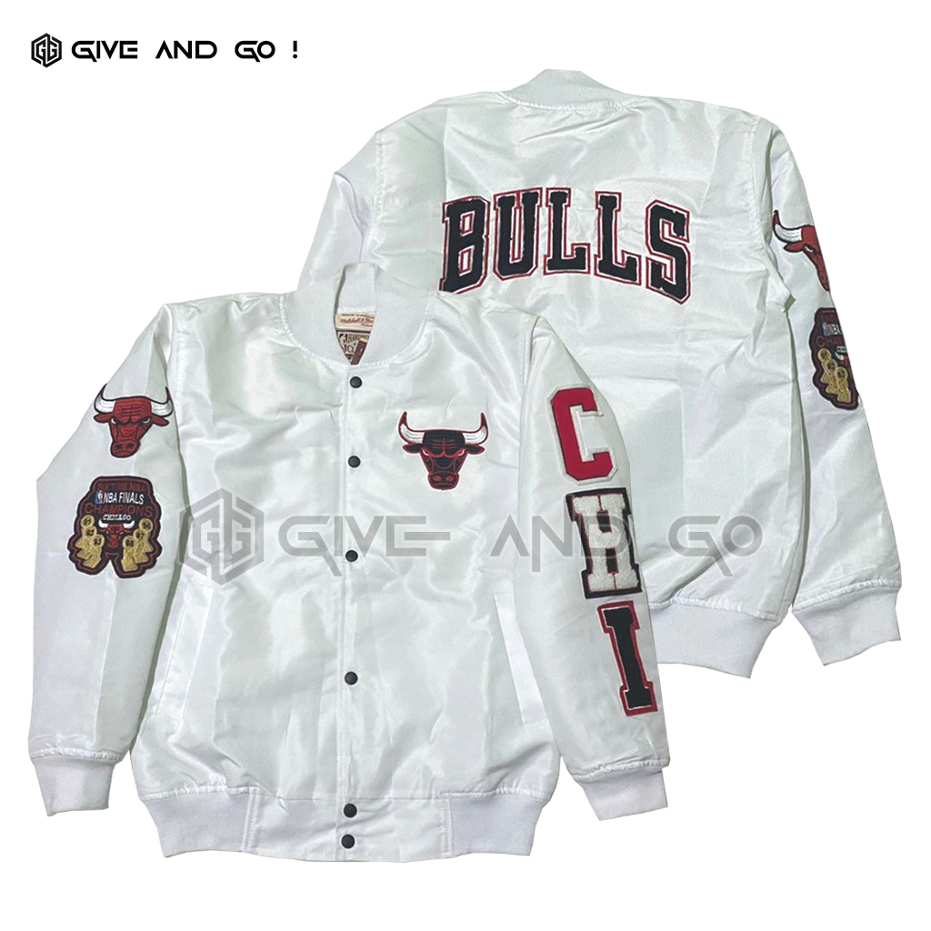 Jaket Varsity Bulls Chicago NBA Basketball Full Bordir Jacket Baseball Jaket Bomber Vintage Original
