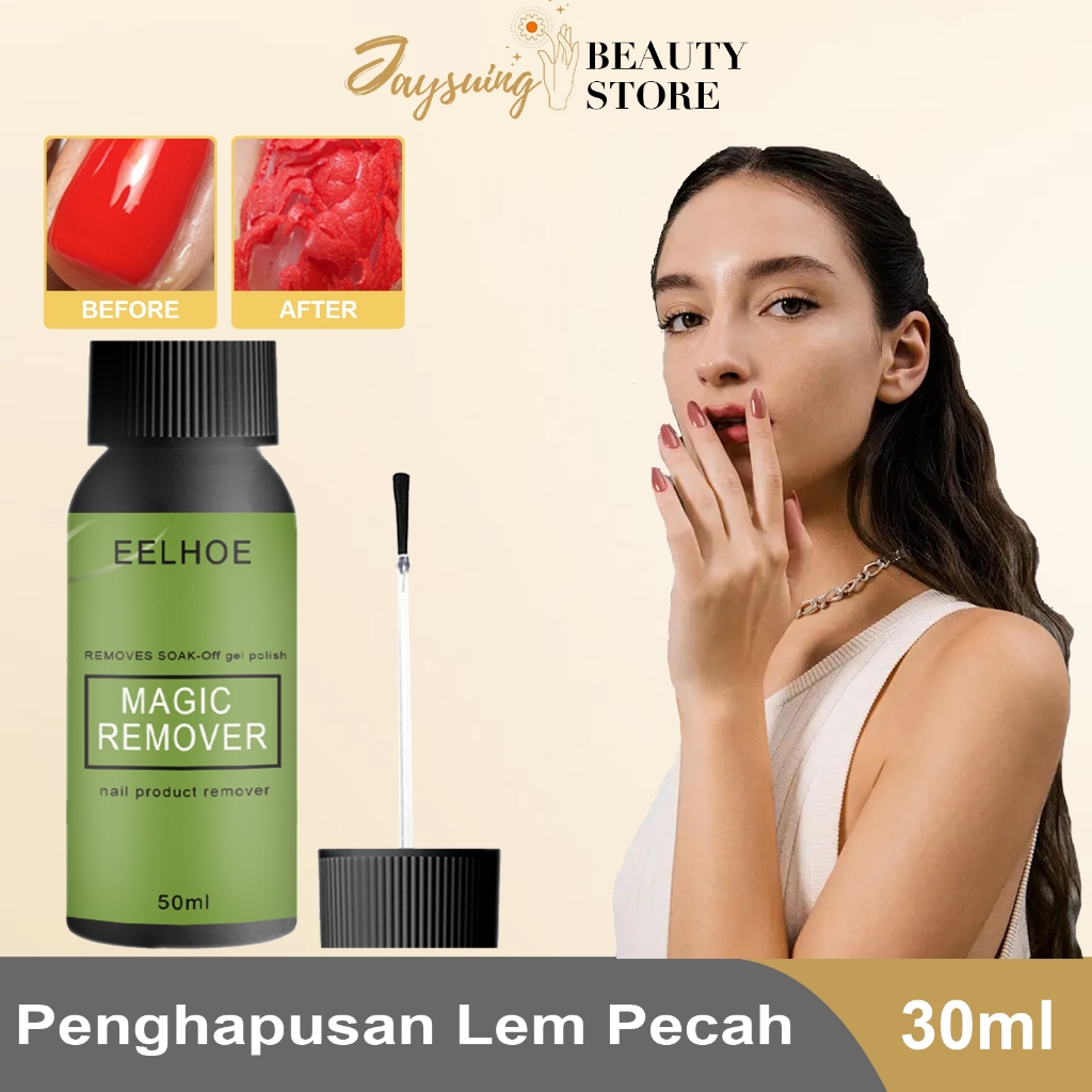 EELHOE, penghapus cat kuku ajaib, 30ml, penghapus cat kuku gel, penghapus cat kuku gel