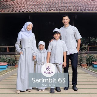 [COD] TERBARU SARIMBIT 63 ALHALLY |  SILVER GREY | ORIGINAL PRODUK