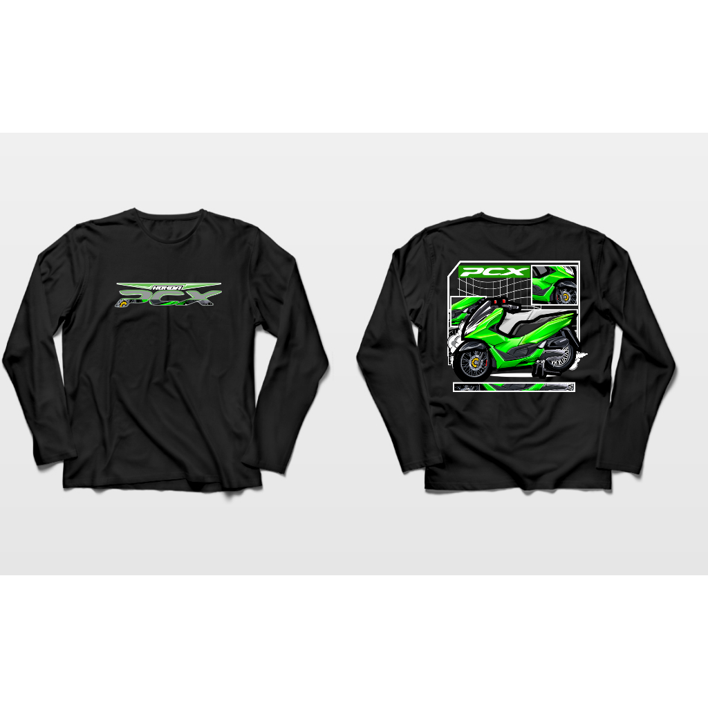 KAOS LENGAN PANJANG MOTOR PCX 160 MODIFIKASI BIG SIZE JUMBO