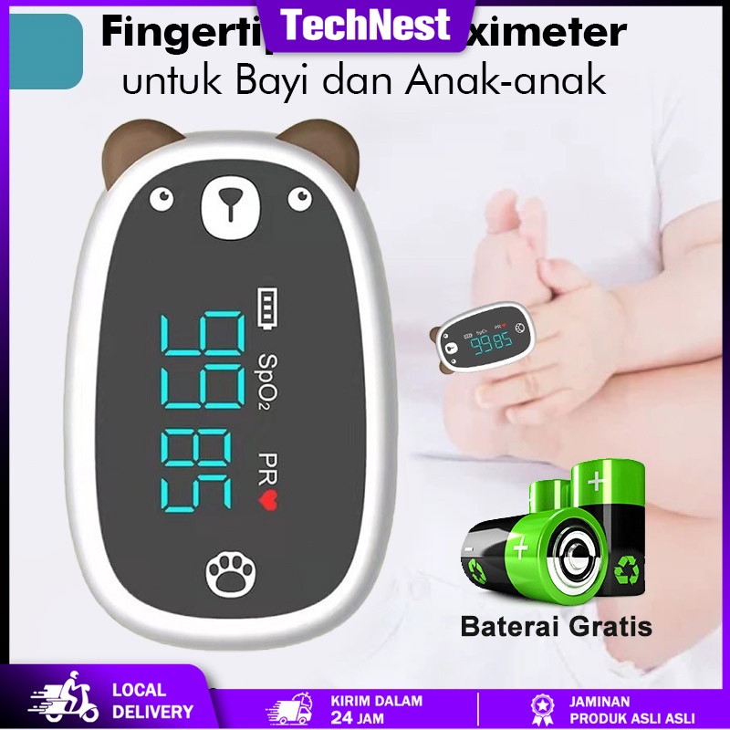 Oximeter Bayi Kids/Balita & Anak-anak Fingertip Pulse Oximeter