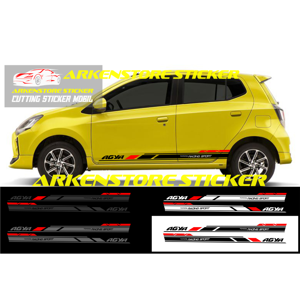 Sticker toyota agya sticker stiker mobil agya sticker list agya
