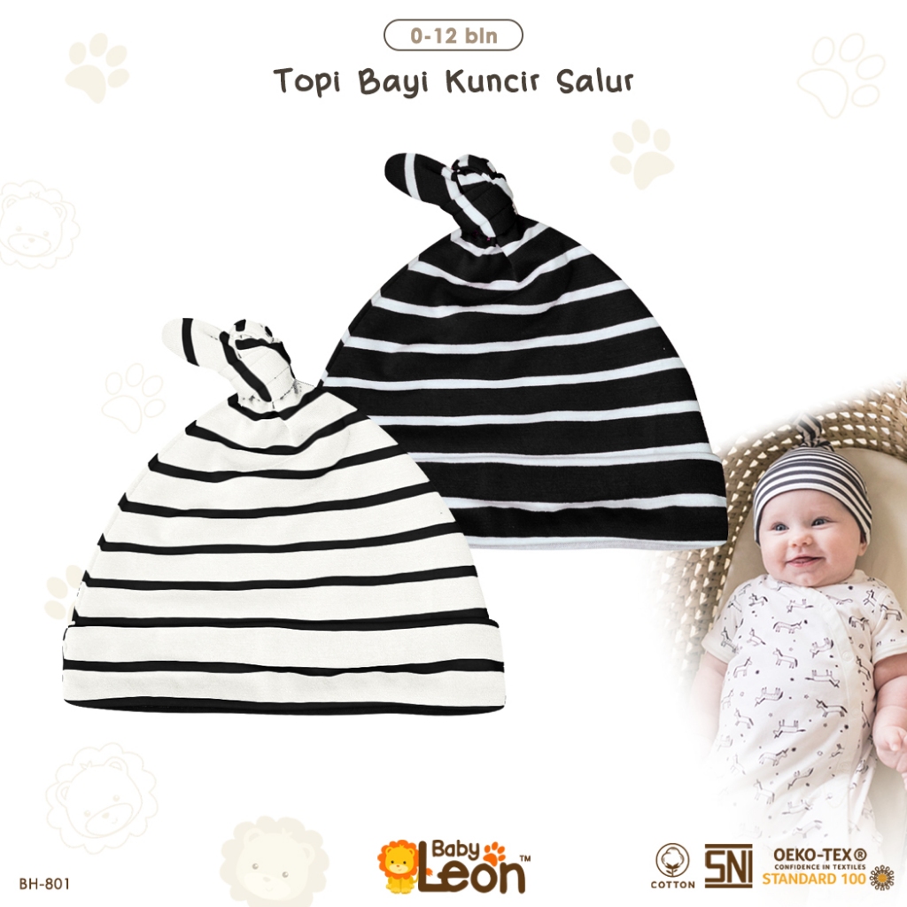 BABYLEON Topi Bayi 0-1Th Topi Bayi Newborn BH-801 Topi Anak Bayi Baru Lahir Topi Bayi Laki Laki Pere