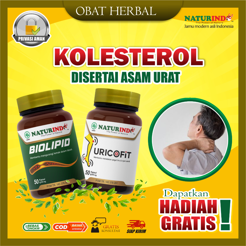 Obat Asam Urat Dan  Kolesterol Herbal Asam Urat Dan Kolesterol Nyeri Sendi Penurun Asam Urat dan Kol