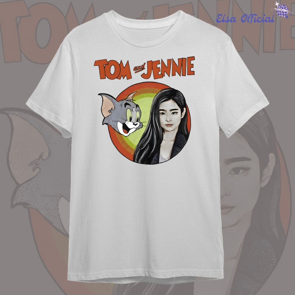 Els Ofc | Tshirt Tom and Jennie | Short Tee | KAOS BAND | BAJU MUSIK METAL ROCK | Kaos Parodi Blackp