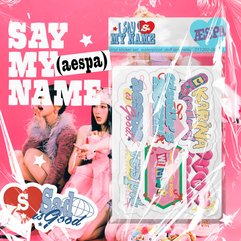 

AESPA member name sticker - say my name