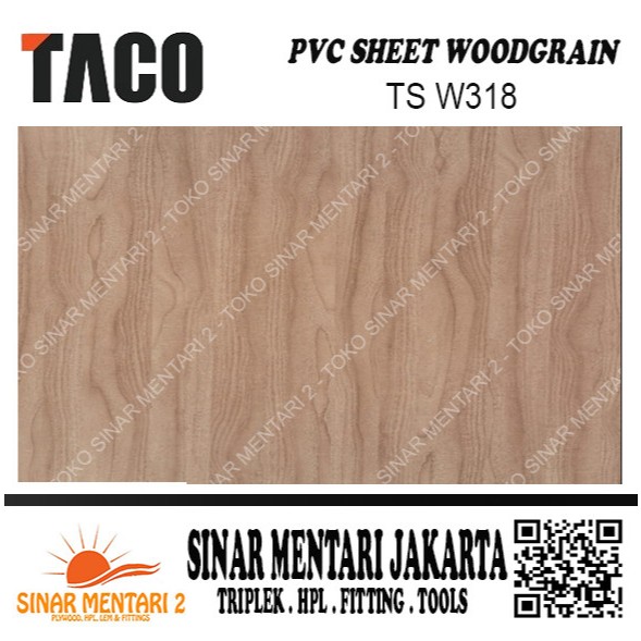 TACO SHEET PVC WOODGRAIN TS W318