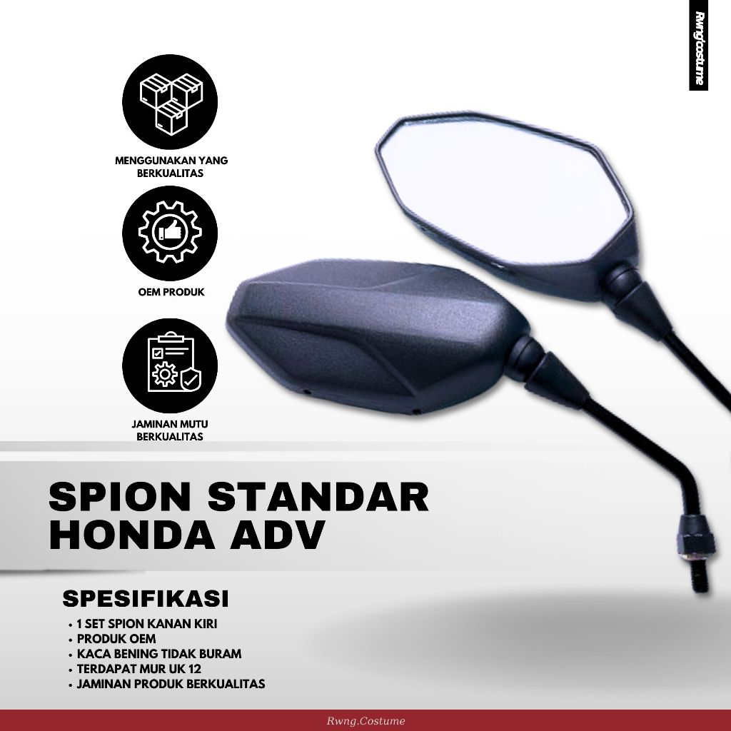 Kaca Spion Standar Honda Adv / Spion Honda Adv