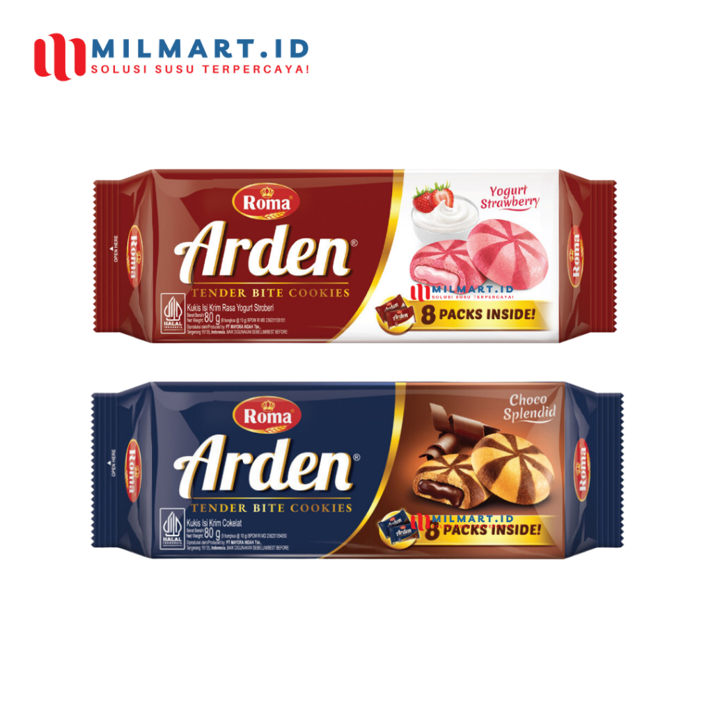 

ROMA ARDEN CHOCO SPLENDID 80 G BISKUIT COKLAT YOGHURT STRAWBERRY BISCUIT KRIM KUKIS