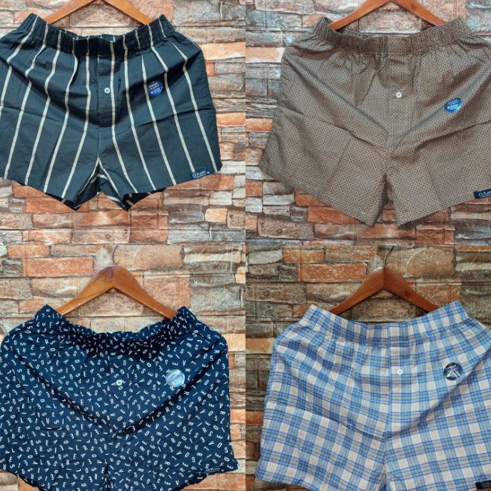 KP8 Gnath Celana Boxer Pria Wanita Dewasa Bahan Katun Premium Motif Printing