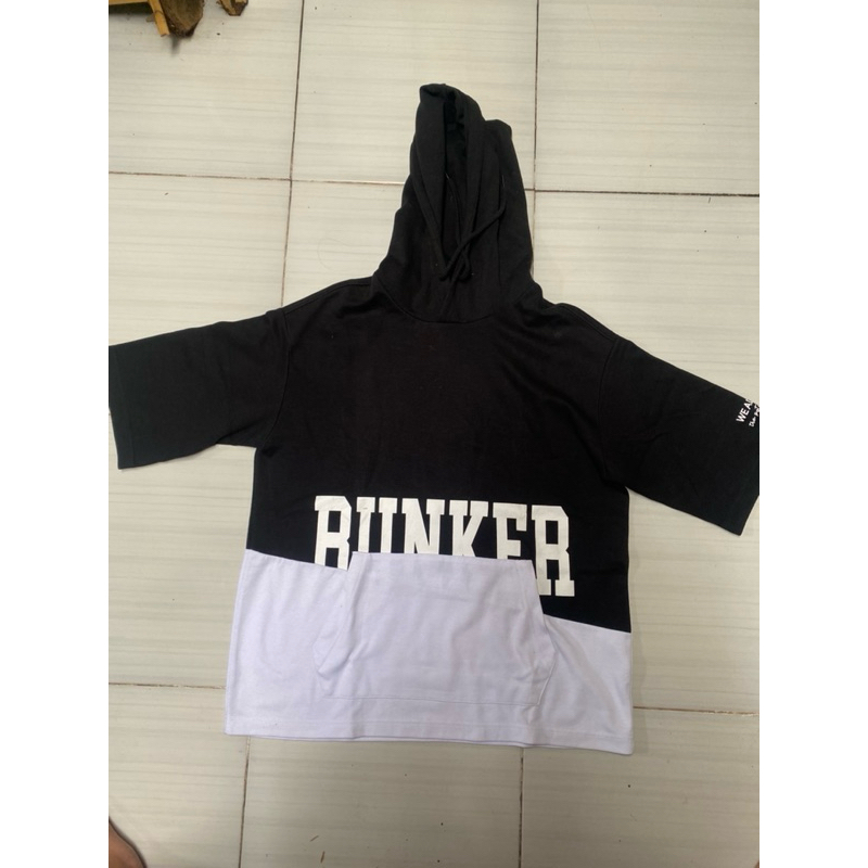Hoodie Lengan Pendek Short Bunker buster