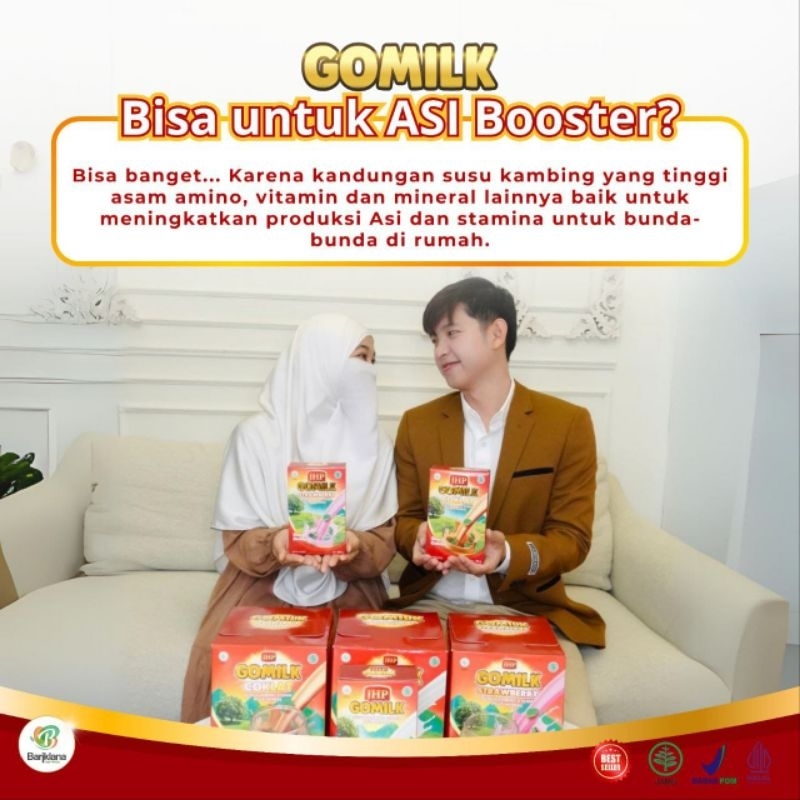 

Gomilk Susu Kambing Etawa Plus Herbal Asi Boster Suplemen makan Imunitas Program Hamil