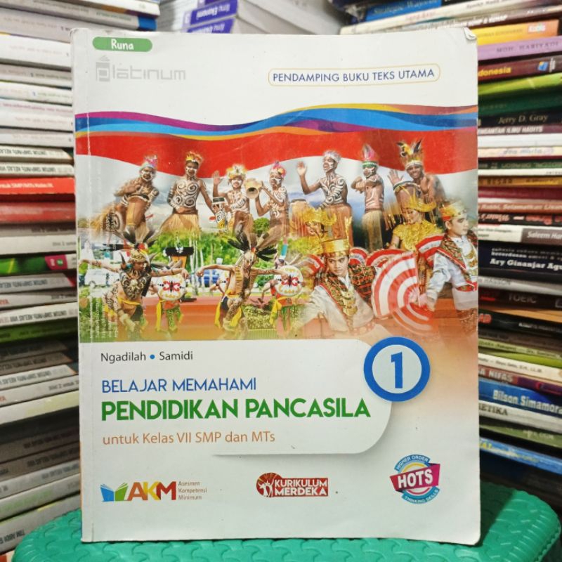 Buku Paket Belajar Memahami Pendidikan Pancasila PKN PPKN Kelas 7 VII 1 I SMP MTS Penerbit Platinum 
