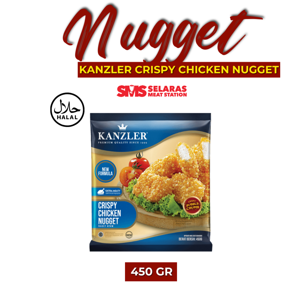 

Kanzler Crispy Chicken Nugget Ayam 450 gr Frozen Tangerang