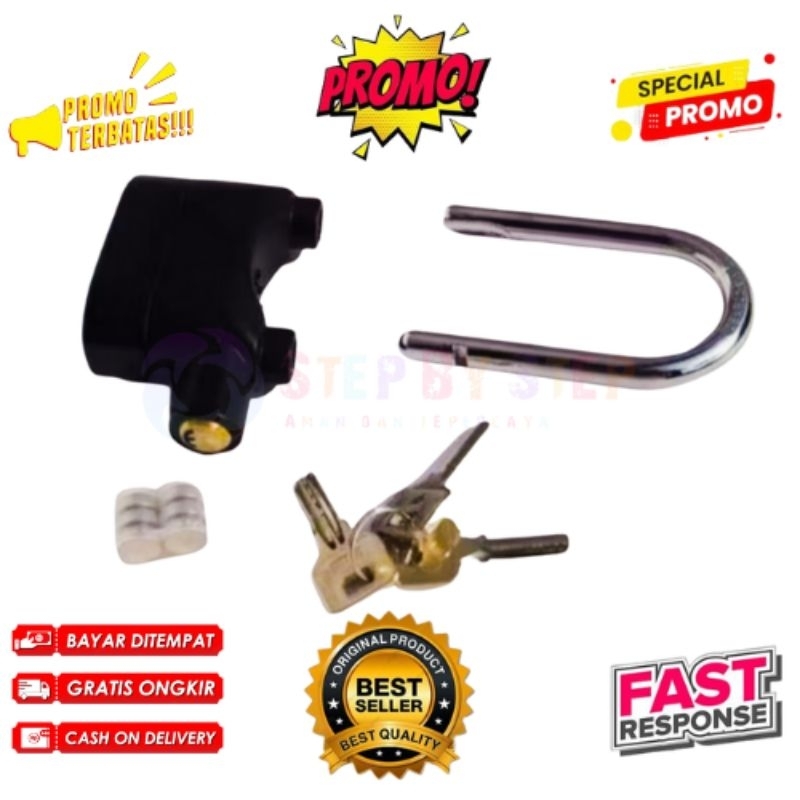 GEMBOK ALARM SUARA ANTI MALING / GEMBOK ALARM MOTOR / GEMBOK ANTI MALING MOTOR  /  PENCURI RING / PA