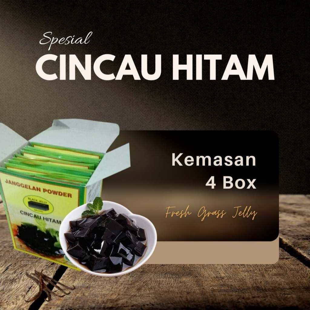 

Cincau Hitam Powder Kemasan Alumunium Kemasan 4 Box di Bangli