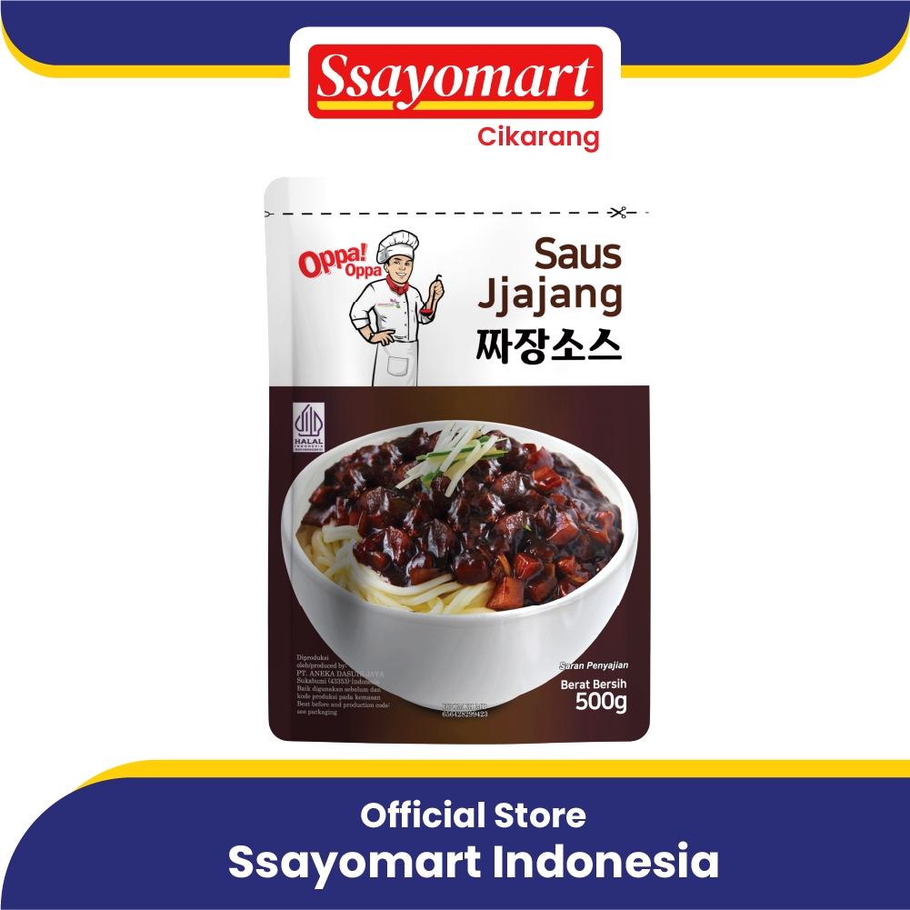 

Saus Jjajang Halal Pasta Kedelai Hitam 500g Saus jajangmyeon Oppa!Oppa