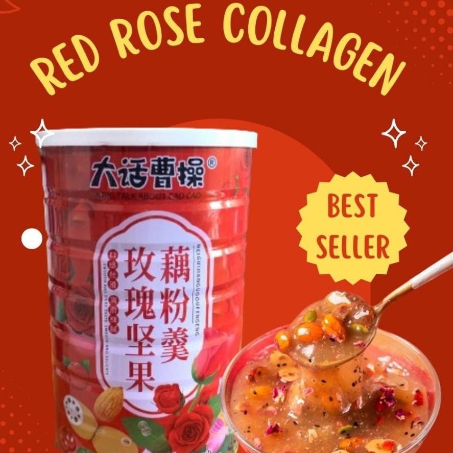 

OUFEN LOTUS ROOD POWDER SARAPAN DIET HALAL SEHAT varian RED ROSE COLLAGEN