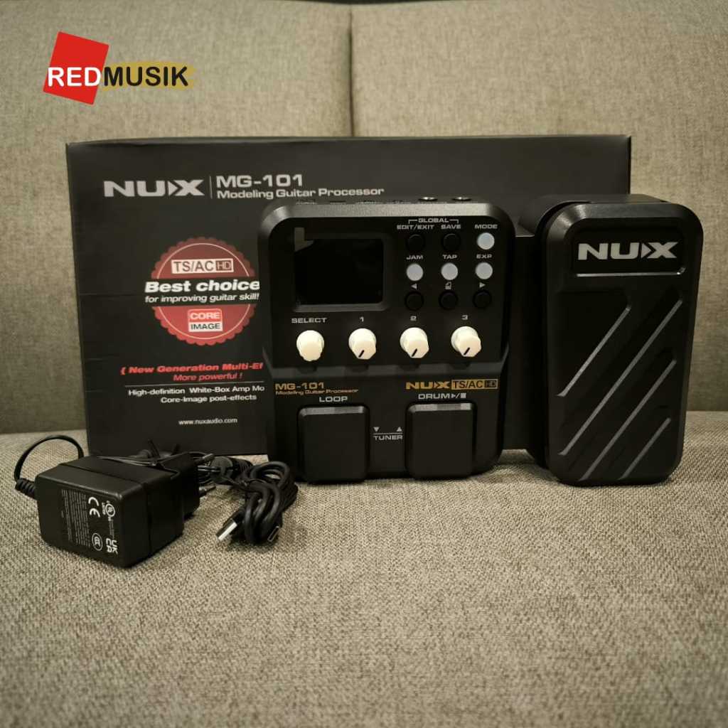 Efek Gitar Multi NUX MG101 MG-101 Guitar Modelling Processor Effect