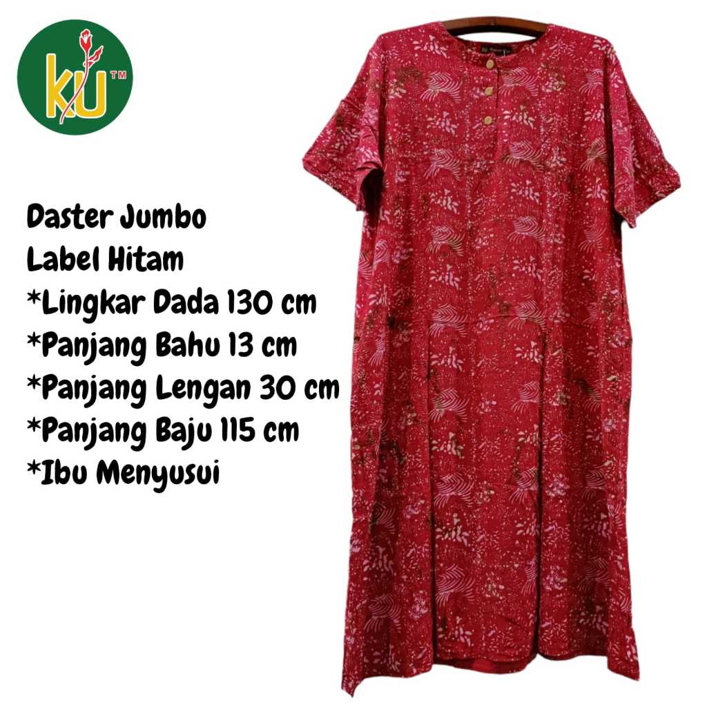 Kencana Ungu Daster Jumbo Label Hitam daster Jumbo Kekinian Daster Jumbo ibu Menyusui