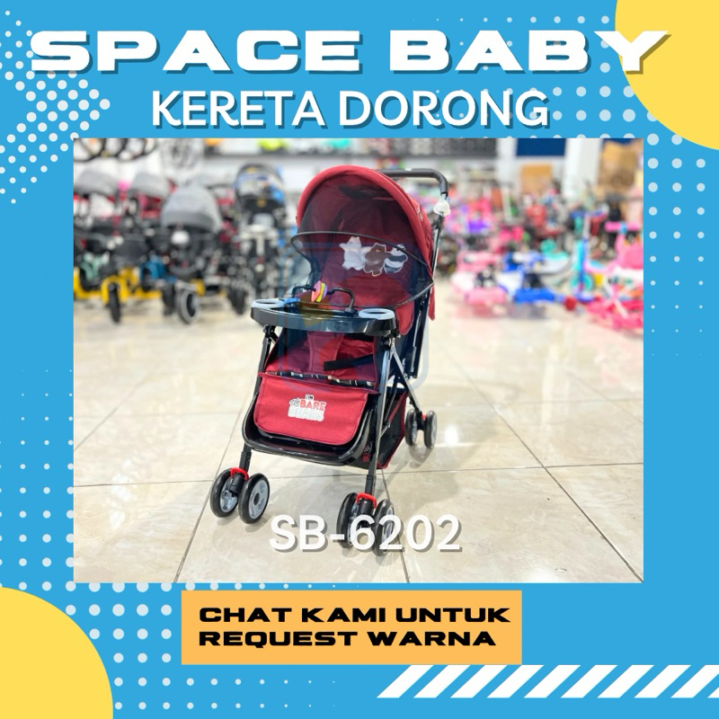 KERETA DORONG SPACE BABY SB-6202/stroller anak space baby