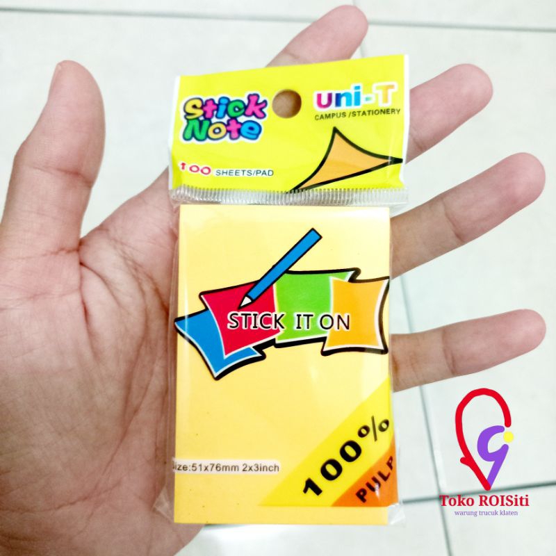 

uni-T stick note stick it on sticky note 100 sheet