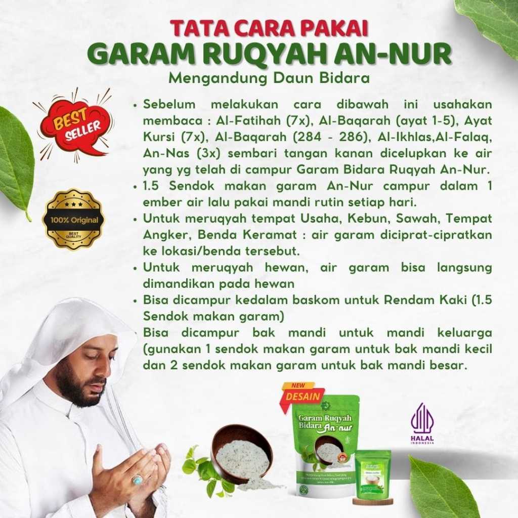 

garam ruqyah bidara annur 500gr penangkal dari segala jenis gangguan jin dan sihir