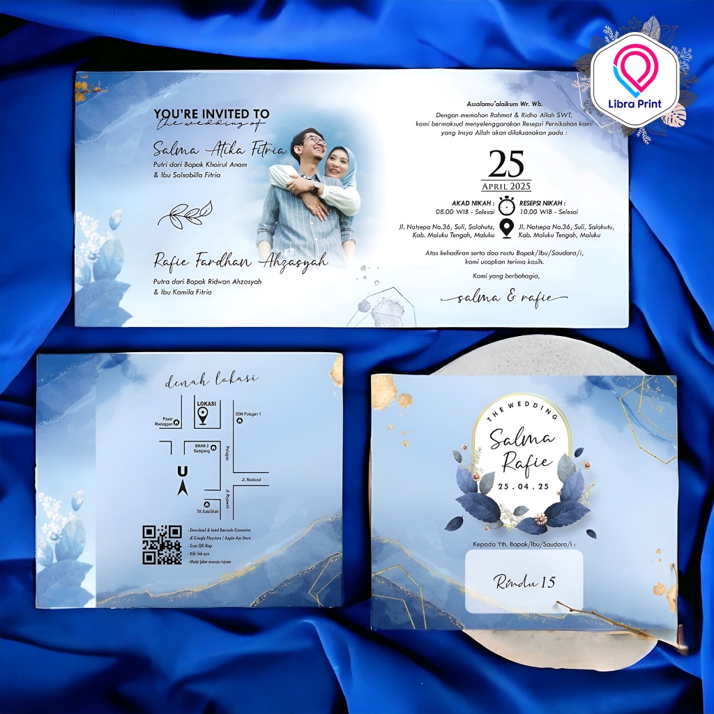 Undangan Pernikahan/Khitan Rustic Blangko Rindu