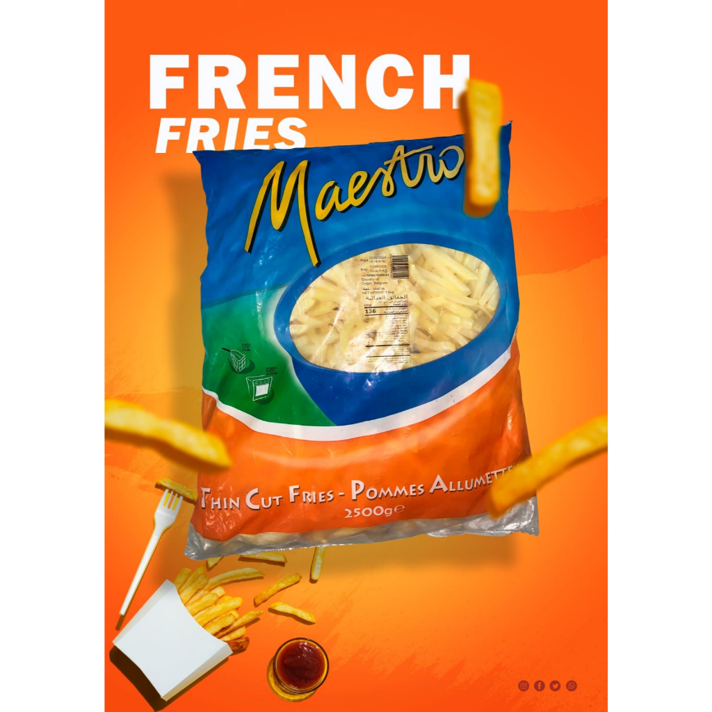 

Kentang Goreng 2,5 kg ( French Fries) Straight Cut - MAESTRO 2,5KG