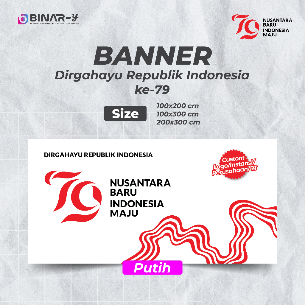 Spanduk Banner 17 Agustus 1hari Jadi