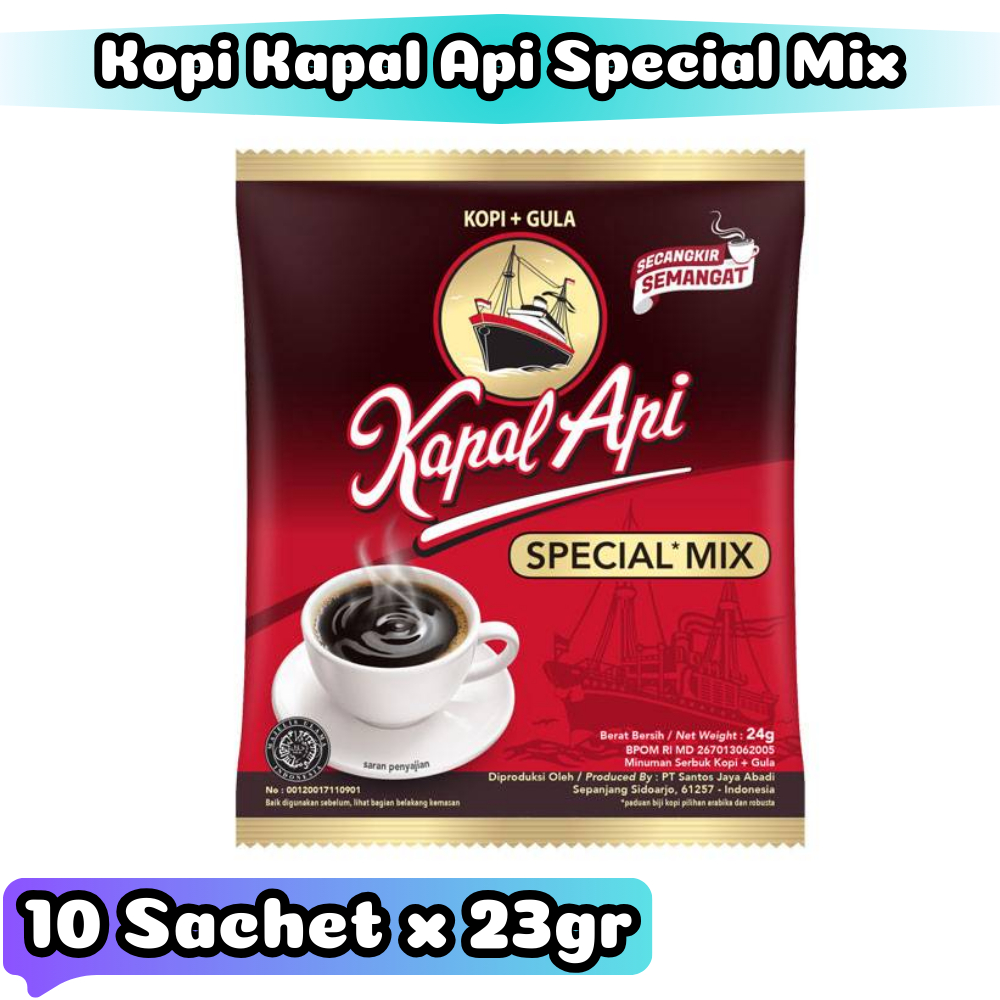 

Jual Kapal Api Special Mix Kopi Renteng 10 Sachet x 23gr | ACCANJANI7
