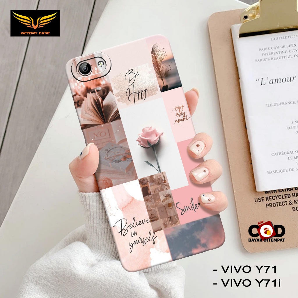 Case Hp Vivo Y71 / Y71i Terbaru Motif AESTHETIC Bahan Softcase Silikon Lentur & Tebal