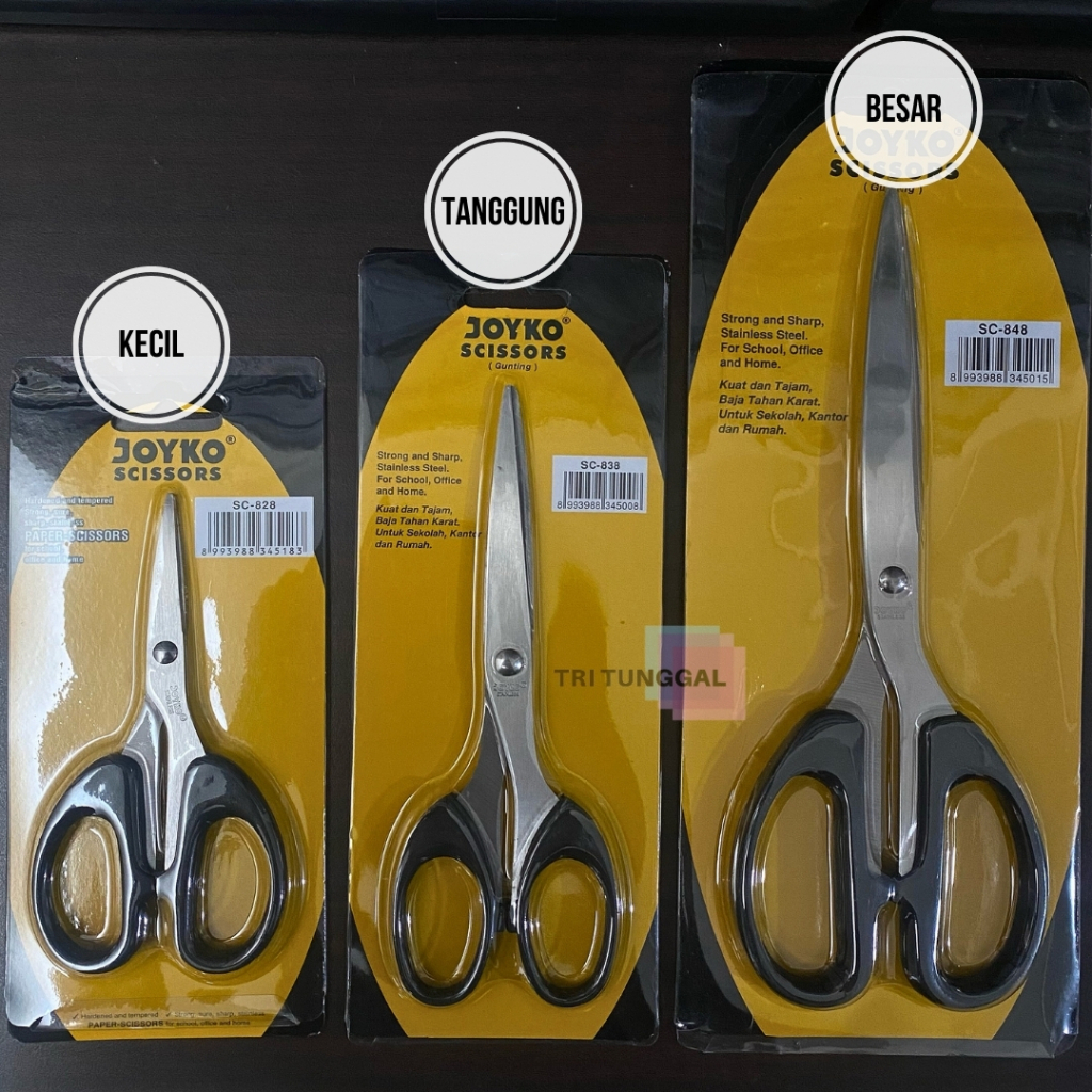 

Gunting JOYKO Kecil Small Scissors Alat Pemotong Kertas Karton Peralatan Sekolah Kantor Office School Perlengkapan Tools Stuff Tajam Potong Bahan Stainless Steel DIY Berkualitas Cut Bufalo Kardus Box Alat Rumah Tangga Plastic Logam Toko Tri Tunggal