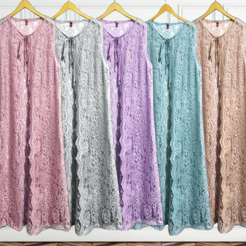 KODE O3Q5 Outer brokat cardigan brokat outer kondangan long vest outer jumbo luaran gamis muslimah