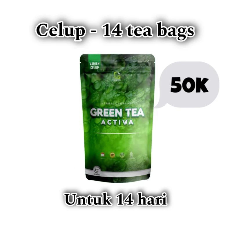 

[COD] TEH PELANGSING || TEH CELUP ISI 14bags || GREEN TEA ACTIVA