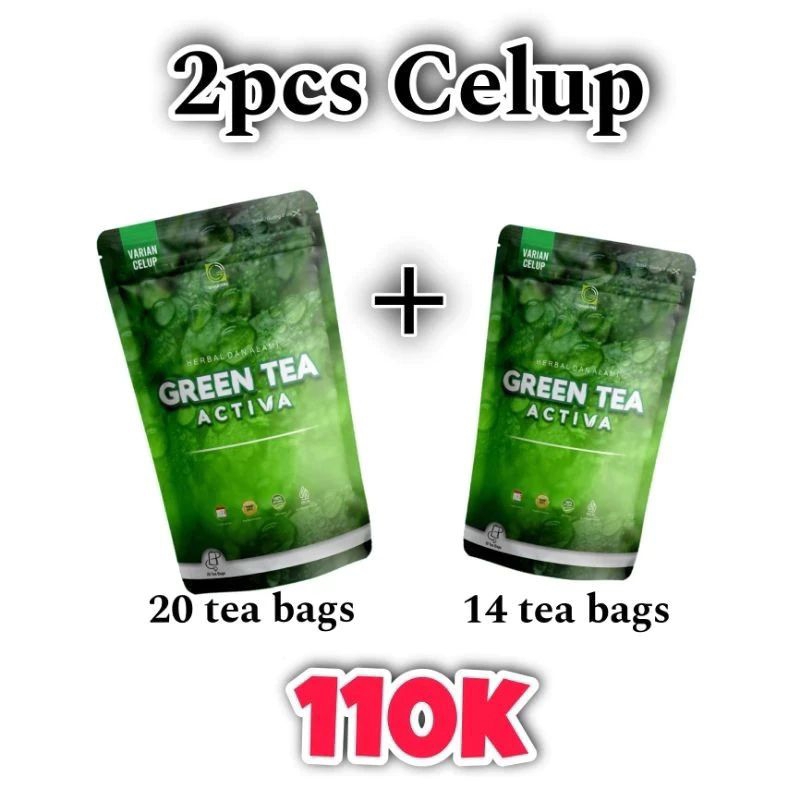 

[COD] PAKET 2PCS CELUP || 1PCS ISI 60gr & 45gr || GREEN TEA ACTIVA