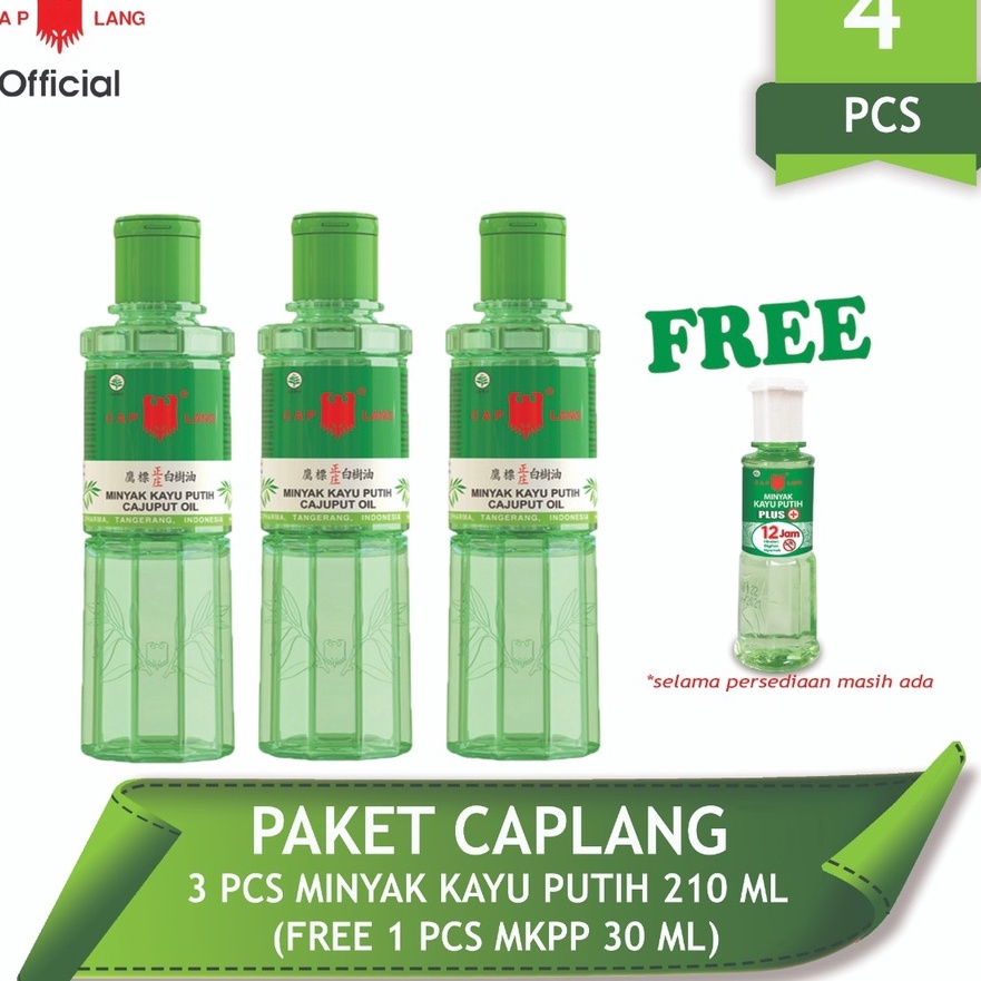 

KP8 Cap Lang Paket 3 MKP 21ml Free Kayu Putih Plus 3ml