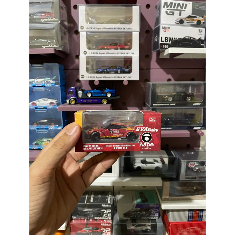 MINI GT X POP RACE EVA RACING NISSAN GT-R R35 AAPE