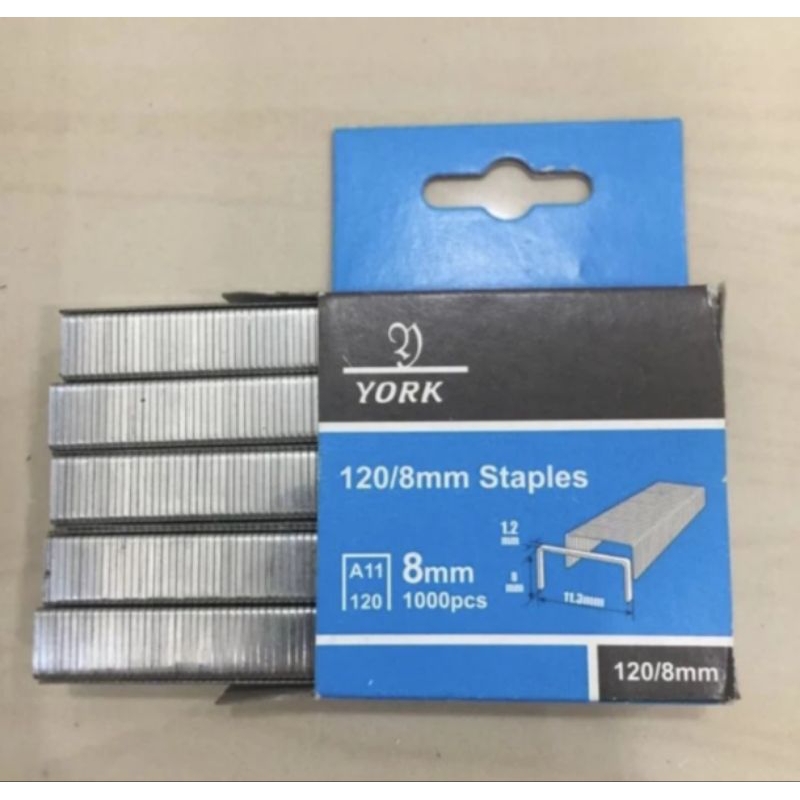 

anak hekter YORK 8mili 1000pcs reffil staple hekter tembak